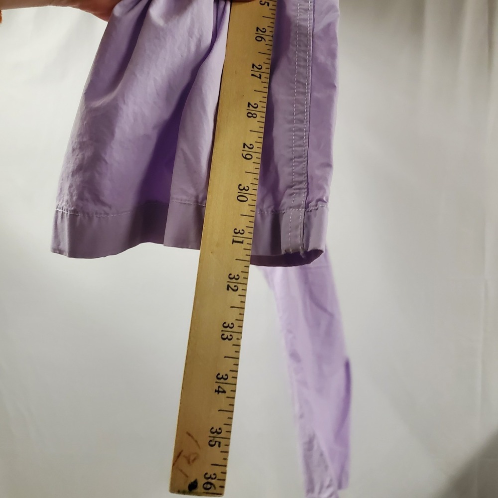 Aerie Wide‎ Leg Cargo Pants Women XL Pastel Purple Cotton Pocket Drawstring - Picture 6 of 10